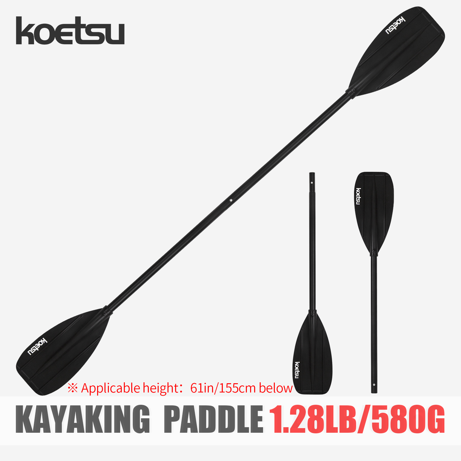 KOETSU Aluminum Alloy Double-H - Fishing Kayak Paddle ulasan dan harga